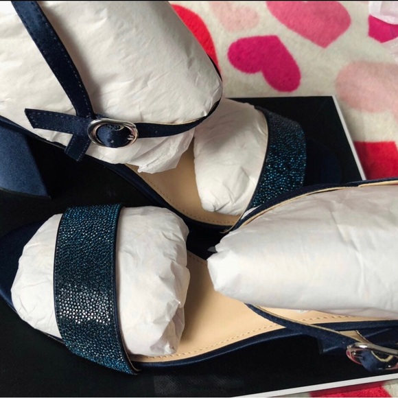 Nina Shoes New Nina Womens Haven Block Heel Dress Sandalssize 8m